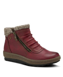 �X�v�����O�X�e�b�v ���f�B�[�X �V���[�Y �u�[�c�E���C���u�[�c Spring Step CLEORA Wateresistant Dual-Zip Bootie with Faux Shearling Lining Bordeaux