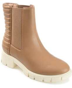 Wl RNV fB[X V[Y u[cECu[c Journee Collection Women's Tatiana Pull On Stretch Gore Lug Sole Booties Brown uE