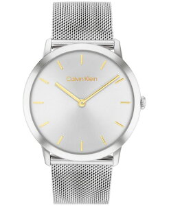 �J���o���N���C�� ���f�B�[�X �A�N�Z�T���[ �r���v ���b�V�� T�V���c Calvin Klein Women's Exceptional Silver-Tone Stainlessteel Mesh Bracelet Watch 37mm Silver �V���o�[