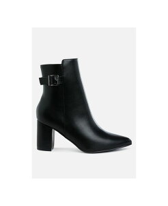 �����h�����O ���f�B�[�X �V���[�Y �u�[�c�E���C���u�[�c �q�[�� London Rag Conchos Belt Detail Block Heel Boots Black �u���b�N