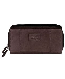 �}���V�[�j ���f�B�[�X �A�N�Z�T���[ ���z Mancini Casablanca Collection RFID Secure Double Zipper Wallet Brown �u���E��