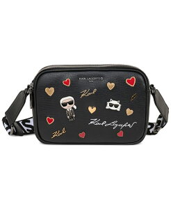 �J�[�� ���K�[�t�F���h ���f�B�[�X �o�b�O KARLAGERFELD PARIS Maybelle Crossbody With Cate Pins Multi/black �u���b�N