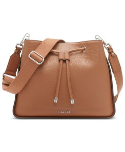 �J���o���N���C�� ���f�B�[�X �o�b�O Calvin Klein Fay Drawstring Hobo with Adjustable Web Strap Caramel