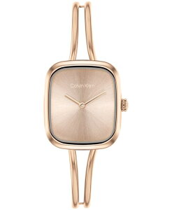 �J���o���N���C�� ���f�B�[�X �A�N�Z�T���[ �r���v T�V���c Calvin Klein Women's CK Adore Rose Gold Tone Stainlessteel Bangle Bracelet Watch 20.8mm Rose gold �S�[���h