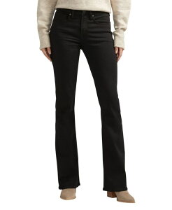 �V���o�[ �W�[���Y ���f�B�[�X �{�g���X �f�j���p���c �u�[�c�J�b�g �u�[�c Silver Jeans Co. Women'suki Mid Rise Curvy Fit Bootcut Jeans Black �u���b�N