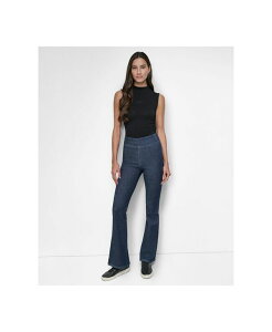 �_�i�L�������j���[���[�N ���f�B�[�X �{�g���X �f�j���p���c �v�` DKNY Jeans Petite High-Rise Flared-Leg Pull-On Jeans Bond Street