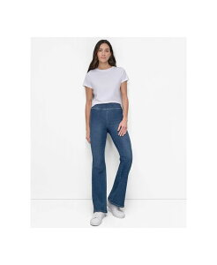 �_�i�L�������j���[���[�N ���f�B�[�X �{�g���X �f�j���p���c �v�` DKNY Jeans Petite High-Rise Flared-Leg Pull-On Jeans Laurel Hill