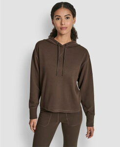 �_�i �L������ �j���[���[�N ���f�B�[�X �A�E�^�[ �p�[�J�[�E�X�E�F�b�g DKNY Women's Transcend Thermal Pull-On Hoodiespresso