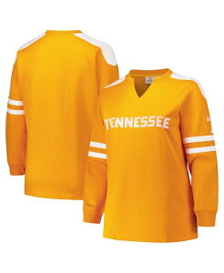 t@ieBNX fB[X AE^[ p[J[EXEFbg vXTCY TVc RgXg t[X Fanatics Women's Tennessee Orange Tennessee Volunteers Plusize Contrast Sleeve Fleece Pullover Sweatshirtennesse
