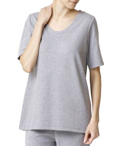 �q���[ ���f�B�[�X �g�b�v�X T�V���c Hue Wear Ever U R Loungelbow-Sleeve T-Shirt Med. Grey Heather �O���[