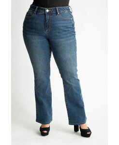 �X�����N ���f�B�[�X �{�g���X �f�j���p���c �u�[�c�J�b�g �v���X�T�C�Y �u�[�c SLINK Jeans Plusize Denim high rise bootcut in 32 inseam - Luna No Color �f�j��