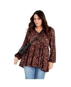 �A�x�j���[ ���f�B�[�X �g�b�v�X �V���c �v���X�T�C�Y AVENUE Women's Plusize Remi Tunic Espresso