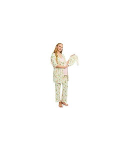 G@[O[ fB[X A_[EFA iCgEFA }^jeB Everly Grey Maternity Analise During & After 5-Piece Maternity/Nursing Sleep Set Carnation
