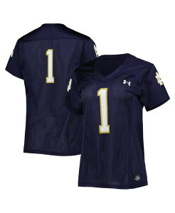 A_[A[}[ fB[X gbvX Vc W[W[ Under Armour Women's #1 Notre Dame Fighting Irish Replica Football Jersey Navy lCr[