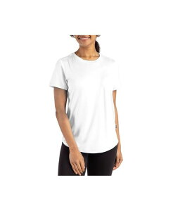 �J�b�^�[�A���h�o�b�N ���f�B�[�X �g�b�v�X �V���c Cutter & Buck Women's Coastlinepicomfort Recycled Short Sleeve Tee White �z���C�g