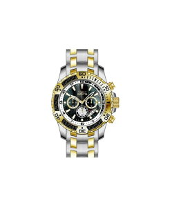 �C���r�N�^ �����Y �A�N�Z�T���[ �r���v Invicta Men's 49852 Pro Diver Quartz VD53 Black Dial Watch Silver �V���o�[