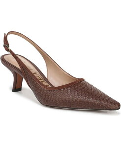 �T���G�f���}�� ���f�B�[�X �V���[�Y �p���v�X Sam Edelman Women's Bianka Slingback Pumps Bourbon Faux Raffia