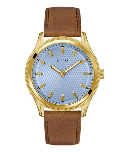 �Q�X �����Y �A�N�Z�T���[ �r���v GUESS Men's Gold-Tone Analog Watch 44mm Gold-tone �S�[���h