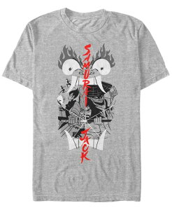 �t�B�t�X�T�� �����Y �g�b�v�X T�V���c Fifth Sun Men'samurai Jack Aku Illustrated Storytelling Short Sleeve T- shirt Heather Gr �w�U�[