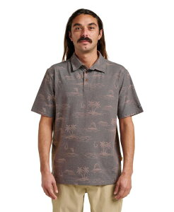 �N�C�b�N�V���o�[ �E�H�[�^�[ �}�� �����Y �g�b�v�X �|���V���c Quiksilver Waterman Quiksilver Men's Islandaze Polo Shirt Phantom Heather �w�U�[