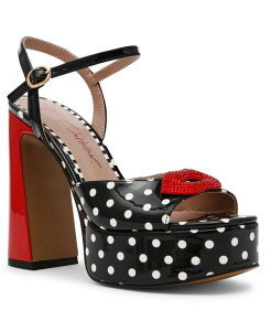 xbcBW\ fB[X V[Y T_ vbgtH[ Betsey Johnson Women's Allyson Lips Platform Dressandals Black/White Polka Dot Multi zCg