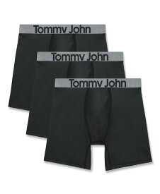 トミージョン メンズ アンダーウェア ボクサーパンツ Tommy John Men'sport Micro Boxer Briefs 3-Pack Black ブラック