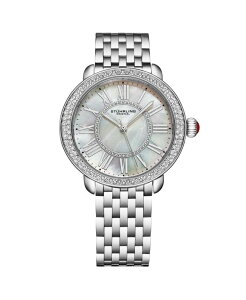 �X�g�D�[�����O ���f�B�[�X �A�N�Z�T���[ �r���v T�V���c Stuhrling Regalia Women s 40mm Quartz Dress Watch White Mother-of-Pearl Dial Crystal Bezel Stainlessteel Bracelet White �z���C�g