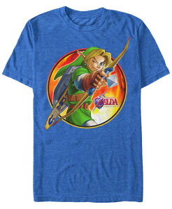 �t�B�t�X�T�� �����Y �g�b�v�X T�V���c Fifth Sunintendo Men's Legend of Zeldarcher Link Short Sleeve T-Shirt Royal Heat