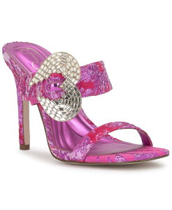 �W�F�V�J�V���v�\�� ���f�B�[�X �V���[�Y �T���_�� Jessica Simpson Women's Orrieta Heart Buckle Slip On Dressandals Pink/Red Combo ���b�h