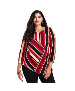 �A�x�j���[ ���f�B�[�X �g�b�v�X �V���c �A�V�����g���[ AVENUE Women's Kayasymmetrical Hacci Top Spice combo