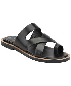 �}�[�N�E�t�B�b�V���[ ���f�B�[�X �V���[�Y �T���_�� Marc Fisher LTD Women's Genella Strappy Slip-On Sandals Black Leather �u���b�N