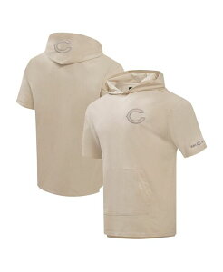 �v���X�^���_�[�h �����Y �A�E�^�[ �p�[�J�[�E�X�E�F�b�g �L���b�v Pro Standard Men's Tan Chicago Bears Neutrals Capsule Short Sleeve Pullover Hoodie Tan �^��