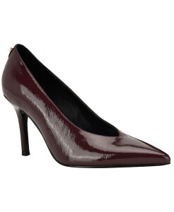 �Q�X ���f�B�[�X �V���[�Y �p���v�X GUESS Women's Prinda Vamp Stiletto Pumps Dark Red Leather ���b�h