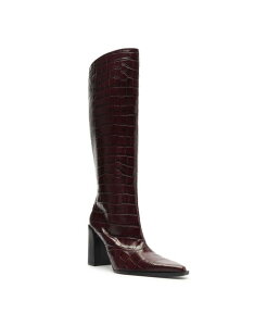 Vbc fB[X V[Y u[cECu[c Schutz Women's Raffaela Up Knee High Pointed Toe Boots Red Merlot bh