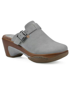 �z���C�g�}�E���e�� ���f�B�[�X �V���[�Y �T���_�� White Mountain Women's Viewed Slip-on Clogs Dove Gray �O���[