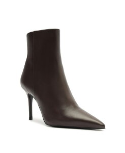 �V���b�c ���f�B�[�X �V���[�Y �u�[�c�E���C���u�[�c Schutz Women's Mikki Pointed Toe Dress Booties Dark Brown �u���E��