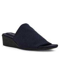 �A���N���C�� ���f�B�[�X �V���[�Y �T���_�� Anne Klein Women's Wishful Slip On Wedge Sandals Navy �l�C�r�[