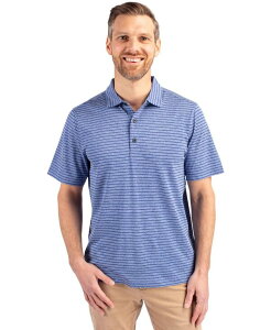 �J�b�^�[�A���h�o�b�N �����Y �g�b�v�X T�V���c �|���V���c Cutter & Buck Men's Forgeco Heather Stripe Stretch Recycled Polo Shirtour blue heather �w�U�[