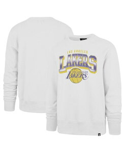 47 �u�����h �����Y �A�E�^�[ �p�[�J�[�E�X�E�F�b�g�[�� �V���c '47 Brand Men's Cream Los Angeles Lakers Big Tall Spotlight Headline Pullover Sweatshirt Cream �N���[��