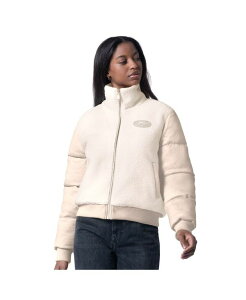 �W�[�X���[ �t�H�[�n�[ �o�C �J�[�� �o���N�X ���f�B�[�X �A�E�^�[ �W���P�b�g�E�u���]�� G-III 4Her by Carl Banks Women's Cream San Francisco 49ers Cheerleader Sherpa Full-Zip Jacket Cream �N���[��