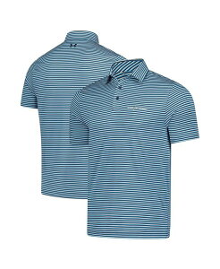 �A���_�[�A�[�}�[ �����Y �g�b�v�X �|���V���c Under Armour Men's Blue the PLAYERS Drive Groove Stripe Polo Shirt Blue �u���[