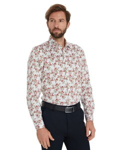 �o�[�X���[ �����Y �g�b�v�X �V���c �t�����[�� �v�����g ���� �t�����[ Bar III Men's Jones Floral Printed Long-Sleeve Dresshirt Bright White Combo �z���C�g