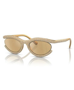 �X�����t�X�L�[ ���f�B�[�X �A�N�Z�T���[ �T���O���X�E�A�C�E�F�A Swarovski Women'sunglassesK6006 Light Yellow Mirror �C�G���[