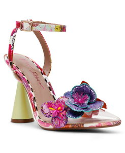 �x�b�c�B�W�����\�� ���f�B�[�X �V���[�Y �p���v�X �t�����[�� �A���N�� �t�����[ Betsey Johnson Women's Chelsie Butterfly Floral Ankle Strapumps White Multi �z���C�g