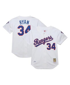 �~�b�`�F��&�l�X �����Y �g�b�v�X �V���c �W���[�W�[ Mitchell & Ness Men's Nolan Ryanolan Ryan Whitexas Rangers 1993 Cooperstown Collection Authentic Jersey White �z���C�g