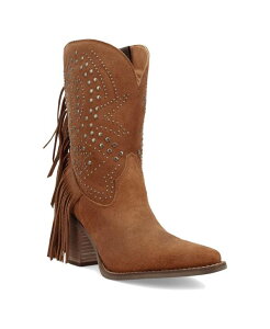 �f�B���S ���f�B�[�X �V���[�Y �u�[�c�E���C���u�[�c �X�G�[�h ���U�[ Dingo Women'star Power Suede Leather Bootie Camel �L������