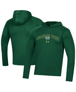 �A���_�[�A�[�}�[ �����Y �g�b�v�X T�V���c Under Armour Men's Green Colorado State Rams 2023 Sideline Techooded Raglan Long Sleeve T-shirt Green �O���[��