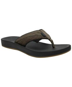 �T�k�[�N �����Y �V���[�Y �T���_�� Sanuk Men's Cosmic Seaslip-On Thong Sandals Cacao