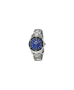 �C���r�N�^ �����Y �A�N�Z�T���[ �r���v Invicta Men's 10664 Pro Diver Quartz 3 Hand Blue Dial Watch Silver �V���o�[