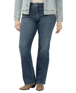 �V���o�[ �W�[���Y ���f�B�[�X �{�g���X �f�j���p���c �u�[�c�J�b�g �v���X�T�C�Y �u�[�c Silver Jeans Co. Plusize Suki Mid Rise Curvy Fit Slim Bootcut Jeans Beats